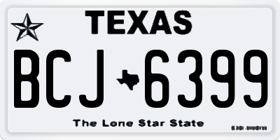 TX license plate BCJ6399
