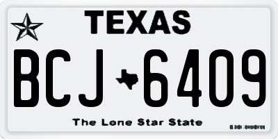TX license plate BCJ6409