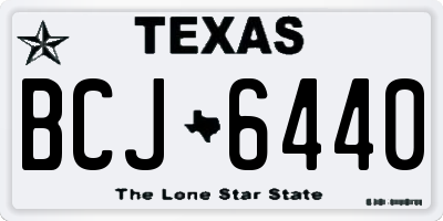 TX license plate BCJ6440