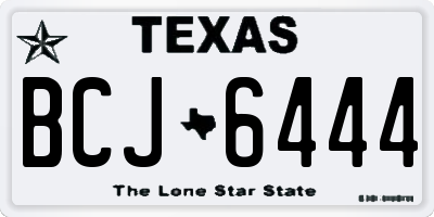 TX license plate BCJ6444