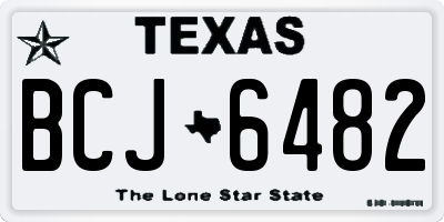 TX license plate BCJ6482