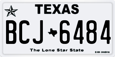 TX license plate BCJ6484