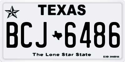 TX license plate BCJ6486
