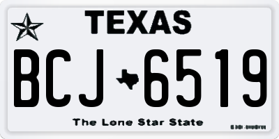TX license plate BCJ6519