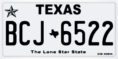 TX license plate BCJ6522