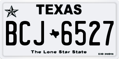 TX license plate BCJ6527