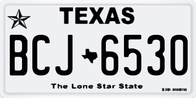 TX license plate BCJ6530