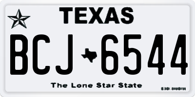 TX license plate BCJ6544