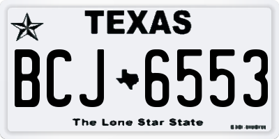 TX license plate BCJ6553
