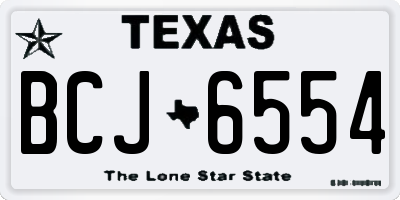 TX license plate BCJ6554
