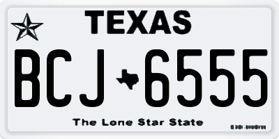 TX license plate BCJ6555