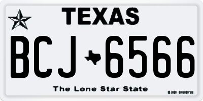 TX license plate BCJ6566