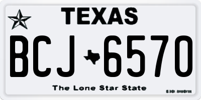 TX license plate BCJ6570