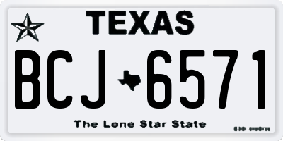 TX license plate BCJ6571