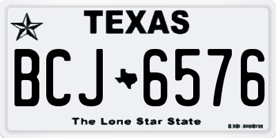 TX license plate BCJ6576