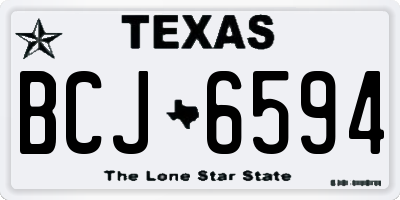 TX license plate BCJ6594