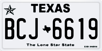 TX license plate BCJ6619