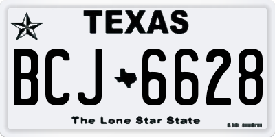 TX license plate BCJ6628