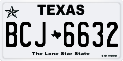 TX license plate BCJ6632