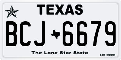 TX license plate BCJ6679