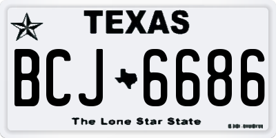 TX license plate BCJ6686