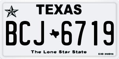 TX license plate BCJ6719