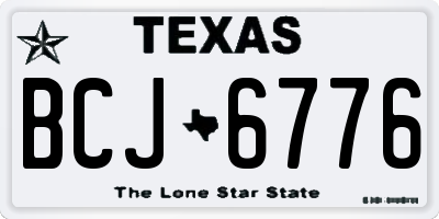 TX license plate BCJ6776