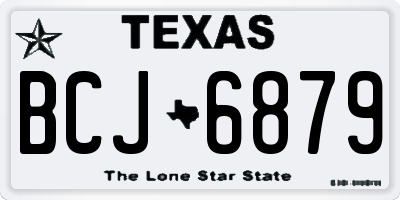 TX license plate BCJ6879