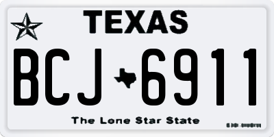 TX license plate BCJ6911