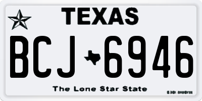TX license plate BCJ6946