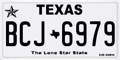 TX license plate BCJ6979