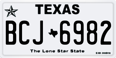 TX license plate BCJ6982