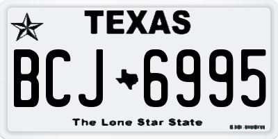 TX license plate BCJ6995