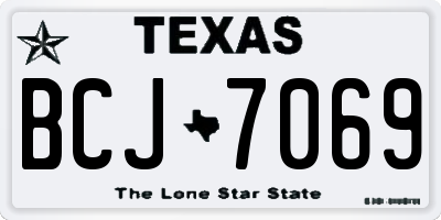 TX license plate BCJ7069