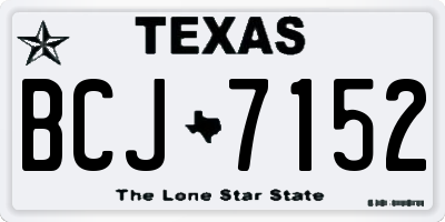 TX license plate BCJ7152