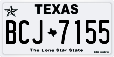 TX license plate BCJ7155