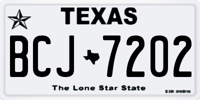 TX license plate BCJ7202