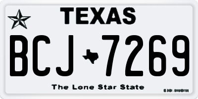TX license plate BCJ7269
