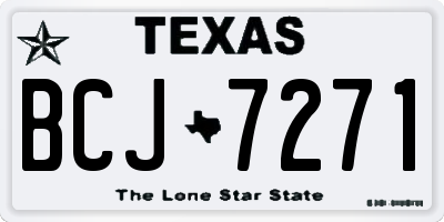 TX license plate BCJ7271