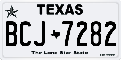 TX license plate BCJ7282