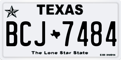 TX license plate BCJ7484
