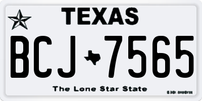 TX license plate BCJ7565