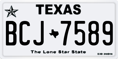TX license plate BCJ7589