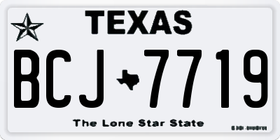 TX license plate BCJ7719