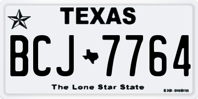 TX license plate BCJ7764