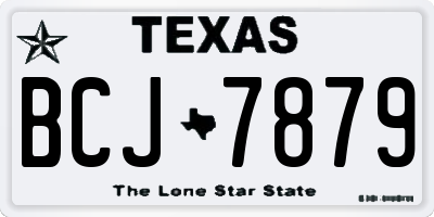 TX license plate BCJ7879