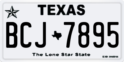 TX license plate BCJ7895
