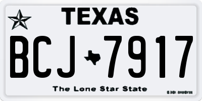 TX license plate BCJ7917
