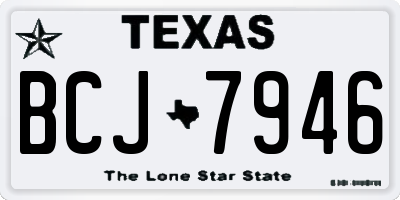 TX license plate BCJ7946