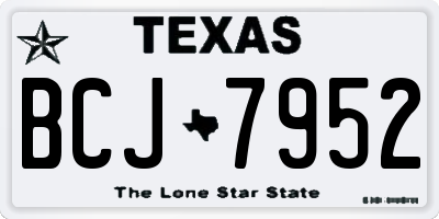 TX license plate BCJ7952